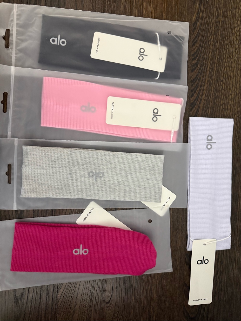 ALO Yoga Headband - Pink, Hot Pink, Gray, Black, White